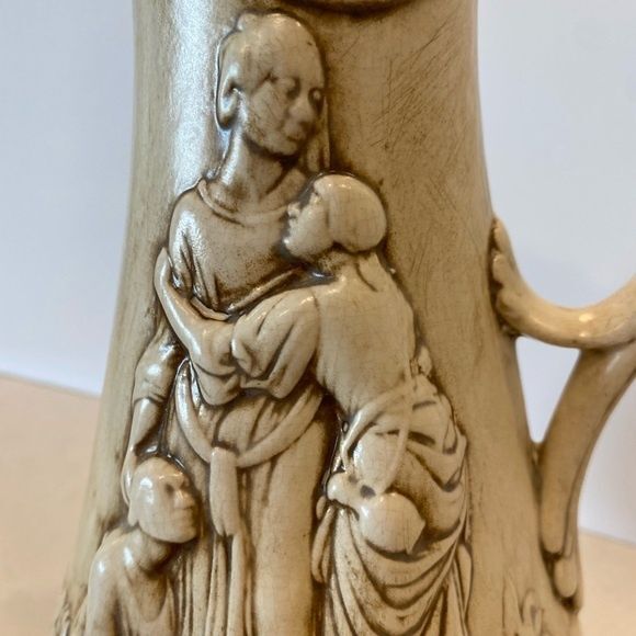 Samuel Alcock Ewer Jug Pitcher Naomi and her Daughters-in-Laws Ruth & Ophra - Picture 6 of 10